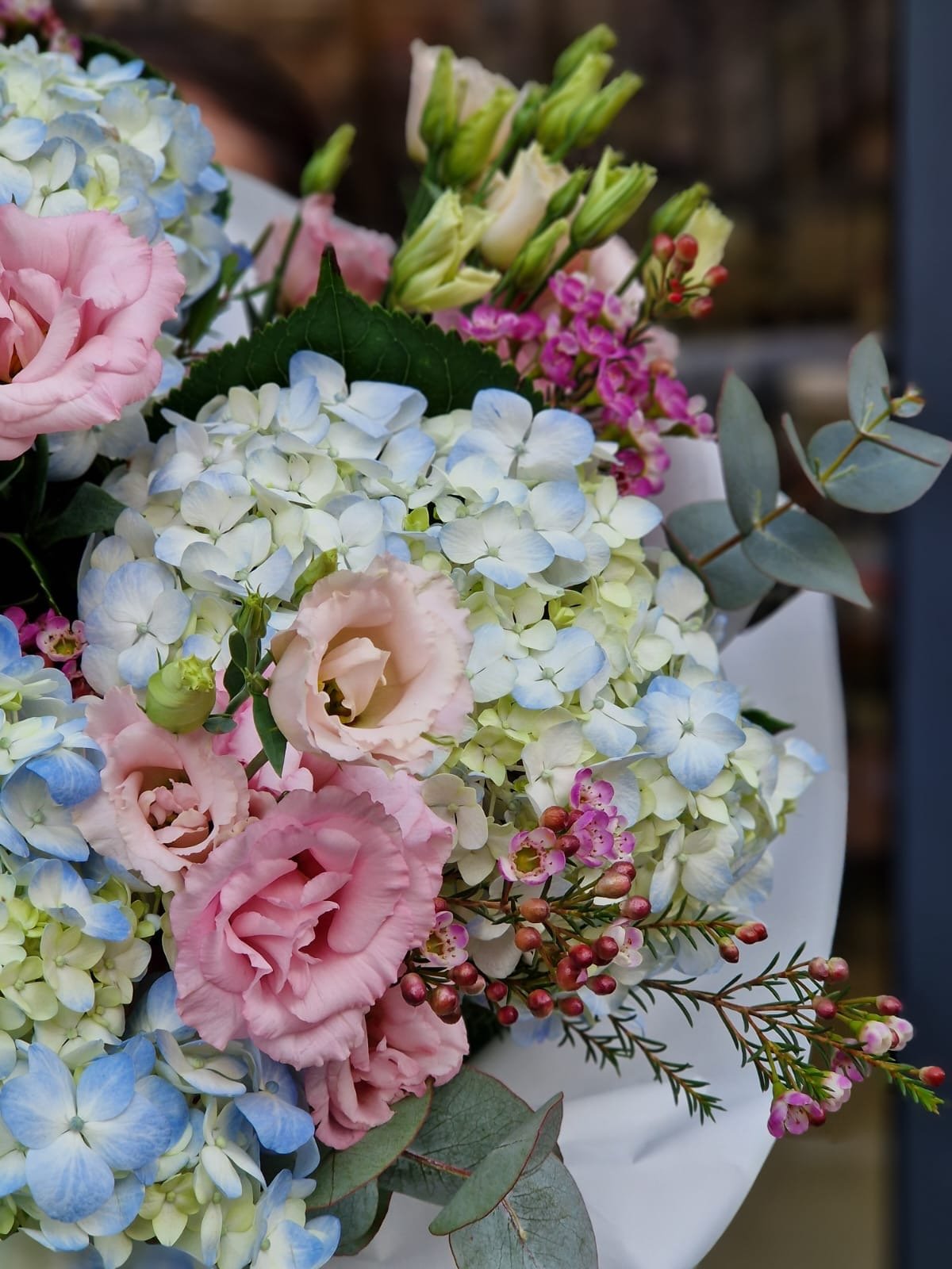 Bukiet Kwiatów Sexy Pink N Blue - kwiaty Flower Store Warszawa
