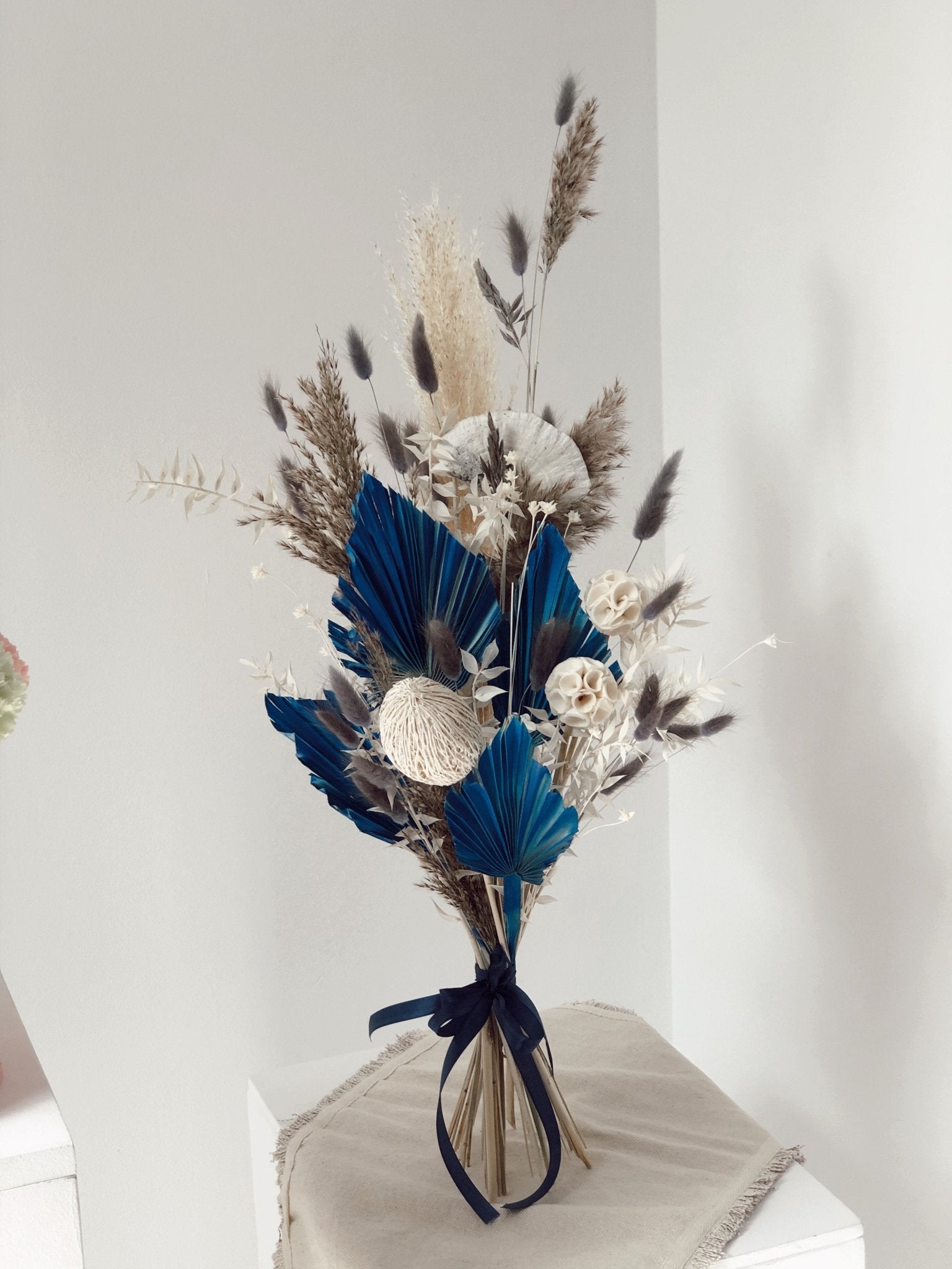 Suszony bukiet - BLUE - kwiaty Flower Store Warszawa