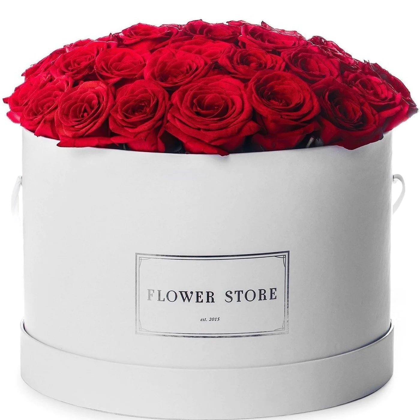Wieczne Róże Czerwone w Białym Boxie - kwiaty Flower Store Warszawa